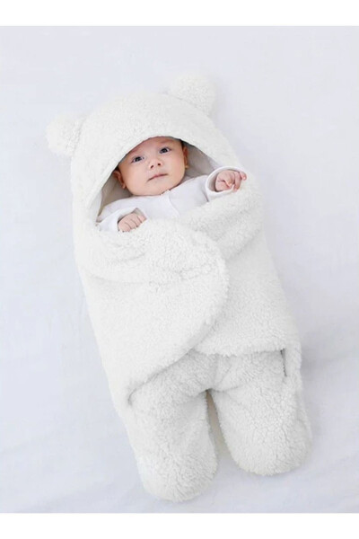 0 - 12 Months Earflap Welsoft Swaddle Baby Blanket - 1