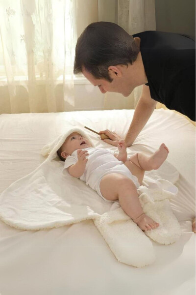 0 - 12 Months Earflap Welsoft Swaddle Baby Blanket - 3