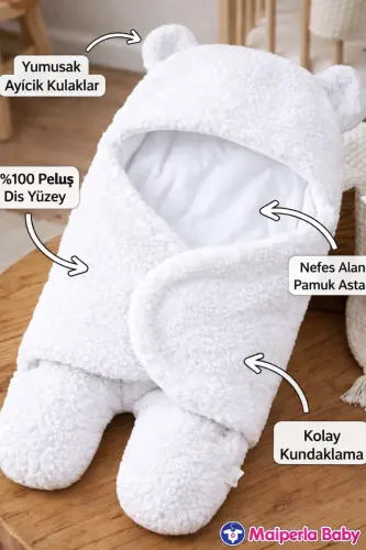 0 - 12 Months Earflap Welsoft Swaddle Baby Blanket - 1