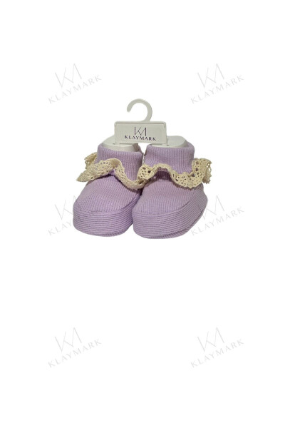 0-3 AY DANTELLİ BEBEK PATİK - Pembe - 3
