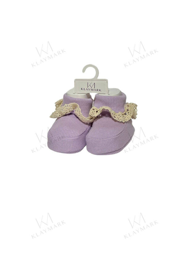 0-3 AY DANTELLİ BEBEK PATİK - Pembe - 3