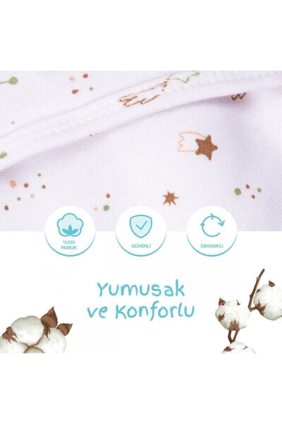 0 - 3 Month Patterned Swaddle 100% Cotton - NEW - SEVI BEBE