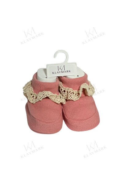 0-3 Months Lacy Baby Booties - KLAYMARK