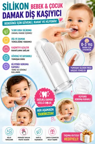 0-3 Years Old Silicone Baby Palate Teether Child Finger Toothbrush - ÖZLEM TOYS (1)