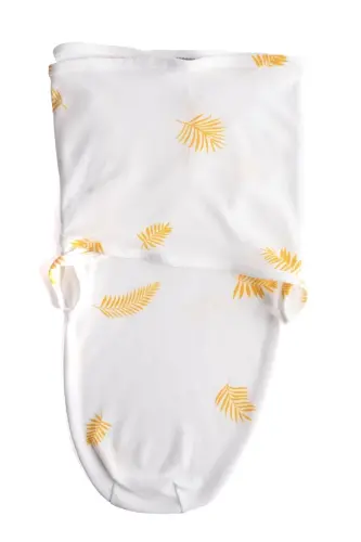 0 - 4 Ay Desenli Renkli Cırtlı Yeni Sezon Pamuk Kundak %100 Pamuk (OEKO TEX CIF BELGELİ)-ALTIN YAPRAK - 5