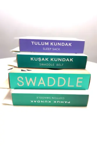 0-4 Ay Yeni Sezon Renkli Gri Yıldız Desenli Çıtçıtlı Fermuarlı Tulum Kundak (OEKO TEX CIF BELGELİ)-Gri Yıldız - 8