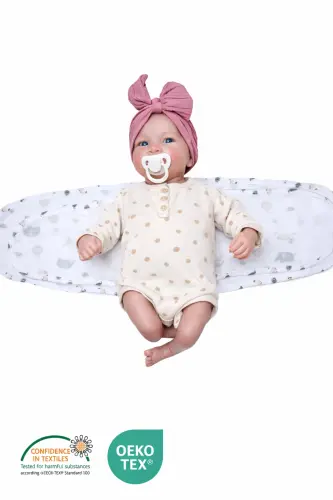 0-4 Ay Yeni Sezon Desenli Renkli % 100 Pamuk Hazır Yarım Kuşak Kundak Kemer (OEKO TEX CIF BELGELİ)-Hayvan Desen - MOMMYSLAB (1)