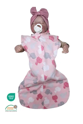 0-4 Месяца Новый Сезон Узорчатый Разноцветный Кнопки Молния Комбинезон Пеленка 100% ХЛОПОК (OEKO TEX CIF СЕРТИФИЦИРОВАН)-Kedicik Mimi - 3