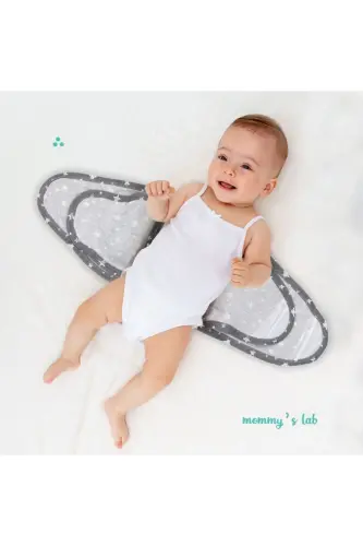 0-4 Months New Season Patterned Colorful 100% Cotton Ready Belt Swaddle Belt Half Swaddle - 8