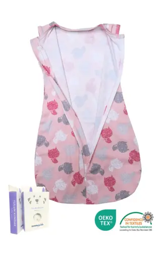 0-4 Months New Season Patterned Colorful Snap Fastener Zippered Romper Swaddle 100% COTTON (OEKO TEX CIF CERTIFIED)-Kitty Mimi - 1