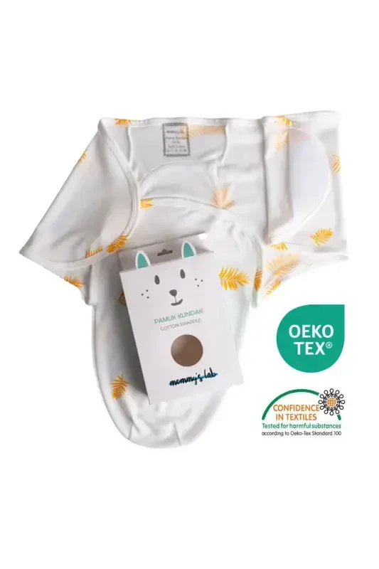0-4 Months Patterned New Season Cotton Swaddle 100% Cotton - 2