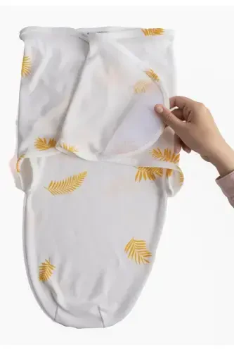 0-4 Months Patterned New Season Cotton Swaddle 100% Cotton - 3