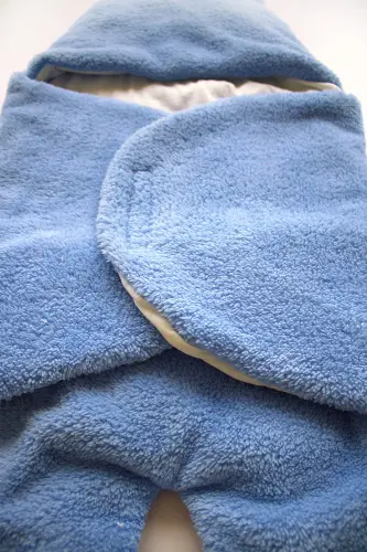 0-9 AY Pamuk Bebek Dış Kundak, Bebek Battaniyesi, Bebek Uyku Tulumu Kış Ayları İçin İdeal İç Kısım-mavi - 4