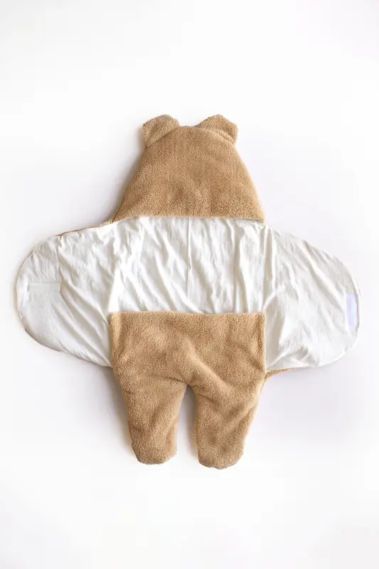 0-9 OY Paxta Chaqaloq Tashqi Kundagi, Chaqaloq Adyol, Chaqaloq Uyqu Tulumi Qish Oylari uchun Ideal Ichki Qism-jigarrang - 2