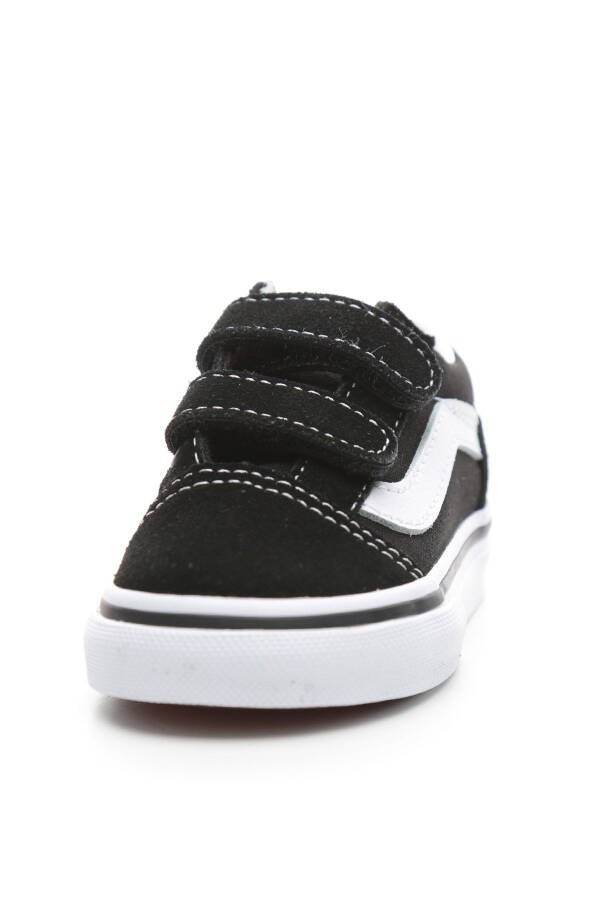 000D3YBLK1-R Vans Old Skool V Baby Casual Shoes Black - 8