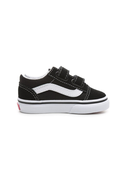 000D3YBLK1-R Vans Old Skool V Baby Casual Shoes Black - 4