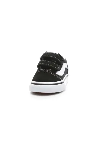 000D3YBLK1-R Old Skool V Bebek Spor Ayakkabı Siyah - Beyaz Siyah - VANS (1)