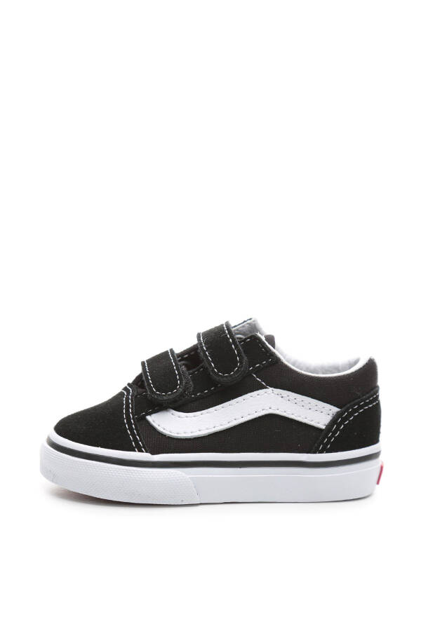 000D3YBLK1-R Vans Old Skool V Детские повседневные туфли Черные - 7