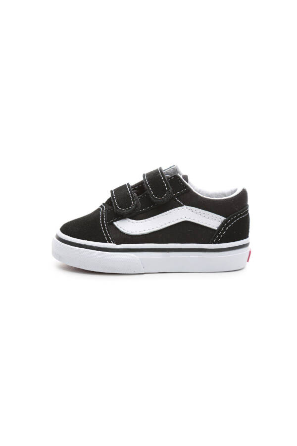 000D3YBLK1-R Vans Old Skool V Детские повседневные туфли Черные - 1