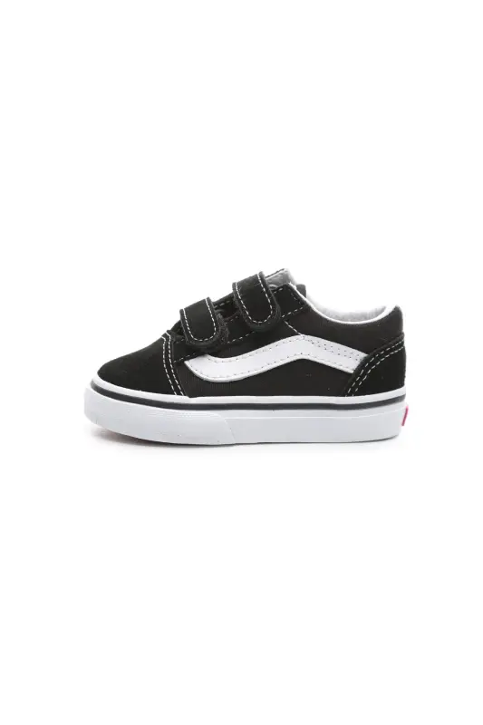 000D3YBLK1-R Vans Old Skool V Детские повседневные туфли Черные - VANS