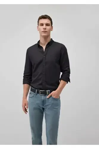 020579-900 UZUN KOL GÖMLEK - Mavi (1)