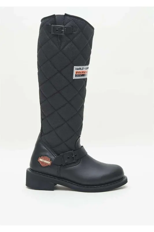 025g100074 Laconıa Hı Deri Kadın Çizme Siyah-BLACK - HARLEY DAVIDSON