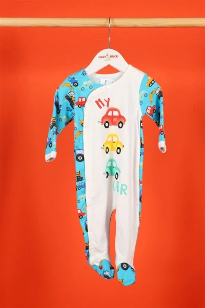 03 - 09 Oy Erkak Chaqaloq Mashina Paypoqli Tulum - PANALINO