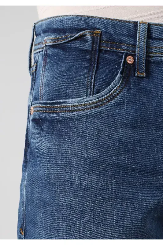 041 Danny Slim Fit Low Rise Skinny Blue Men's Pants - 6