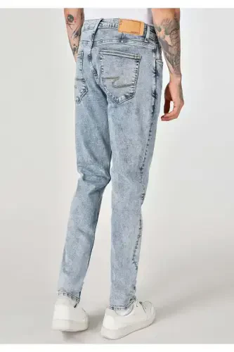 041 Danny Slim Fit Low Rise Straight Leg Blue Men's Jeans - COLIN’S (1)