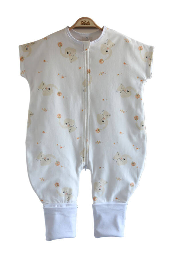 0.5 Tog (kısa Kollu) Yazlık Bebek Ve Çocuk Uyku Tulumu - Elephant Love - 6