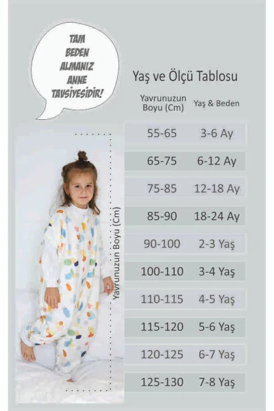 0,5 Tog (Qisqa Yengli) Yozgi Chaqaloq Va Bolalar Uyqu Xalati - Fil Sevgi - NINNA KIDS (1)