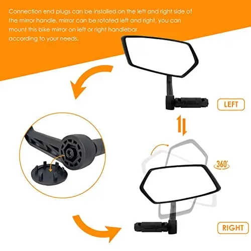 Arkham Bike Mirror for 0.59-0.65