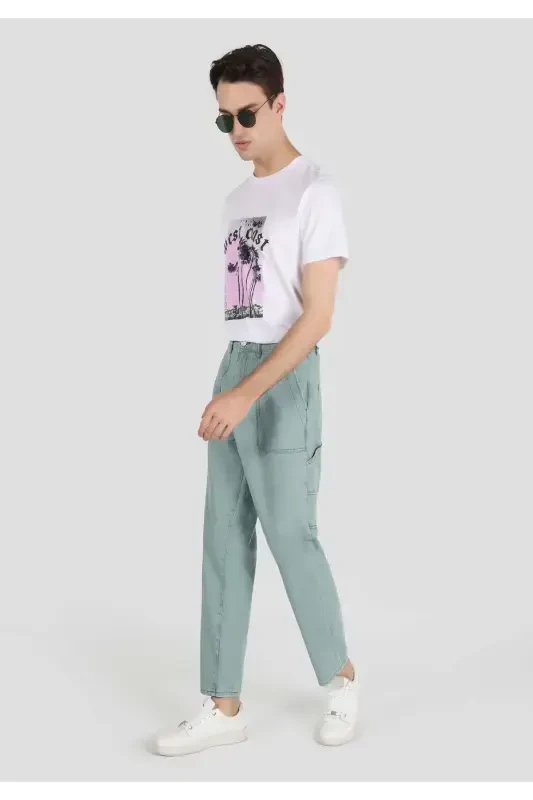 065 Rorry Worker Fit Wide Leg Men's Pants - 3