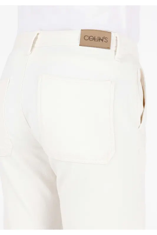 079 Aster relaxed fit, high waist straight leg, natural men's trousers. - 6