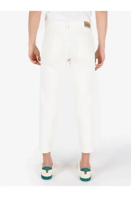 079 Aster relaxed fit, high waist straight leg, natural men's trousers. - 2