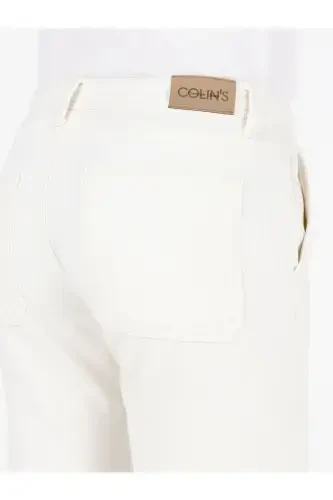 079 Aster relaxed fit, high waist straight leg, natural men's trousers. - 6