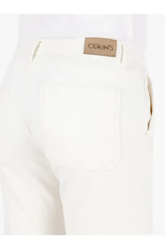 079 Aster relaxed fit, high waist straight leg, natural men's trousers. - 6