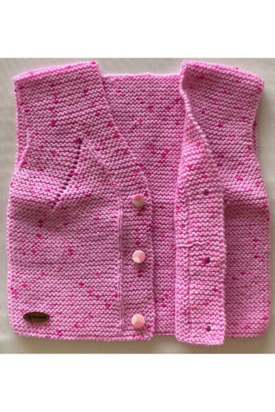 1-2 YEARS OLD BABY HAND MADE (HAND KNITTED) CARDIGAN - BABY WOOL - 3