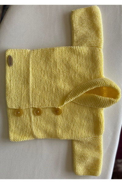 1-2 Years Old Baby Hand Made (HAND-KNITTED) Cardigan - Baby Yarn - 2