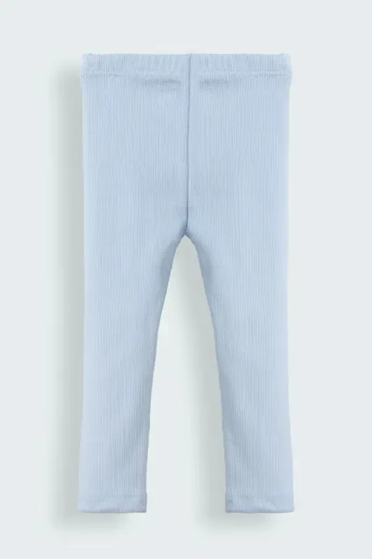 1-5 Летние Синие Натуральные Хлопковые Детские Леггинсы-Синие - 2