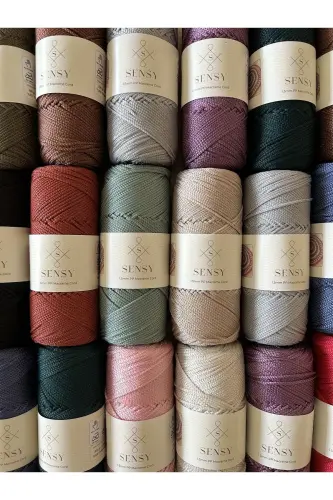 1. 5 Mm - 100 gr Polyester Macrame Rope Ecru 150 M Polyester Macrame Rope Placemat Rope and Bag Yarn-Ecru - 5