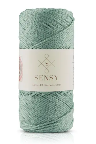 1. 5 Mm - 100 gr Polyester Macrame Rope Sage 150 - 3