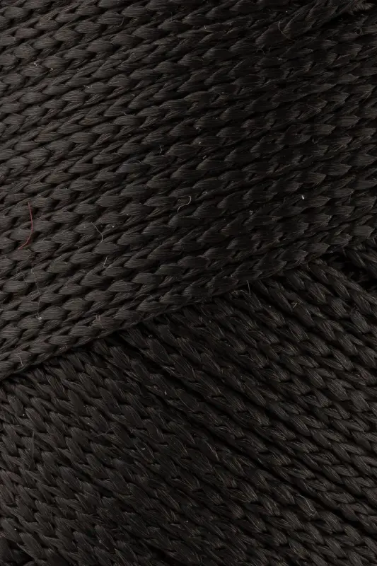 1. 5 Mm - 100 gr Polyester Macrame Yarn Black 150 M Polyester Macrame Yarn Placemat Yarn and Bag Yarn-Black - 2
