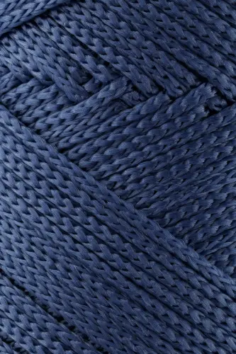 1. 5 Mm - 100 gr Polyester Macrame Yarn Denim Blue 150 M Polyester Macrame Yarn Placemat Yarn and Bag Yarn - Denim Blue - SENSY (1)