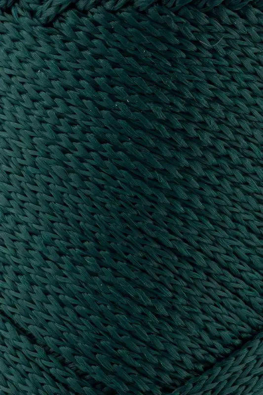 1. 5 Mm - 100 gr Polyester Macrame Yarn Green 150 M Polyester Macrame Yarn Placemat Yarn and Bag Yarn-Green - 2