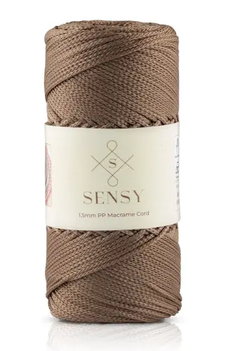 1. 5 Mm - 100 gr Polyester Macrame Yarn Mink 150 M - 4