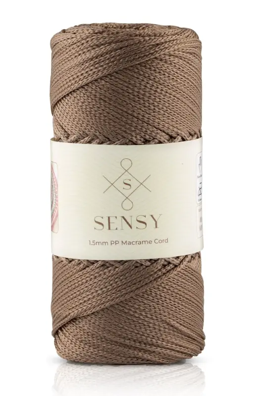 1. 5 Mm - 100 gr Polyester Macrame Yarn Mink 150 M - 4