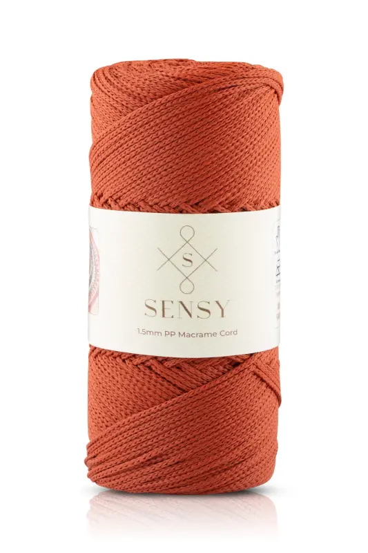 1. 5 Mm - 100 gr Polyester Macrame Yarn Tile 150 M Polyester Macrame Yarn Placemat Yarn and Bag Yarn-Tile - 1