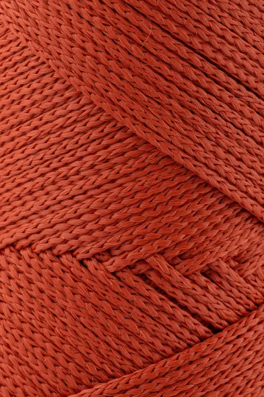 1. 5 Mm - 100 gr Polyester Makrame Ipi G'isht Rangi 150 M Polyester Makrame Ip Supla Ip Va Sumka Ipligi-G'isht Rangi - 2