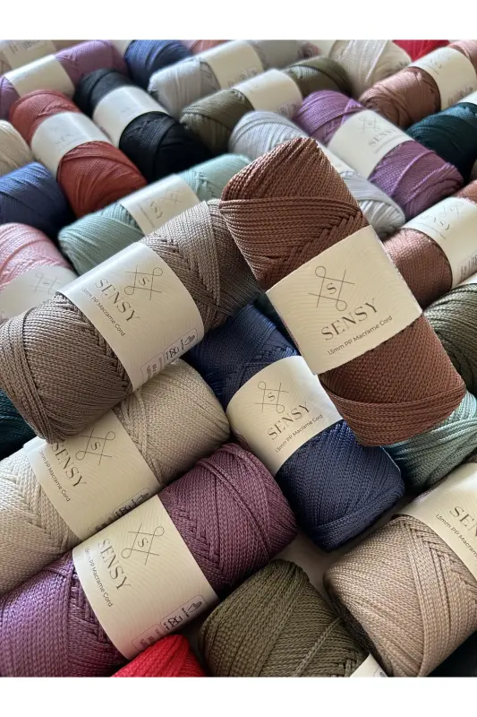 1. 5 Mm - 100 gr Polyester Makrame Ipi Kot Mavisi 150 M Polyester Makrame Ip Supla Ip Ve Çanta Ipi-Kot Mavisi - 4